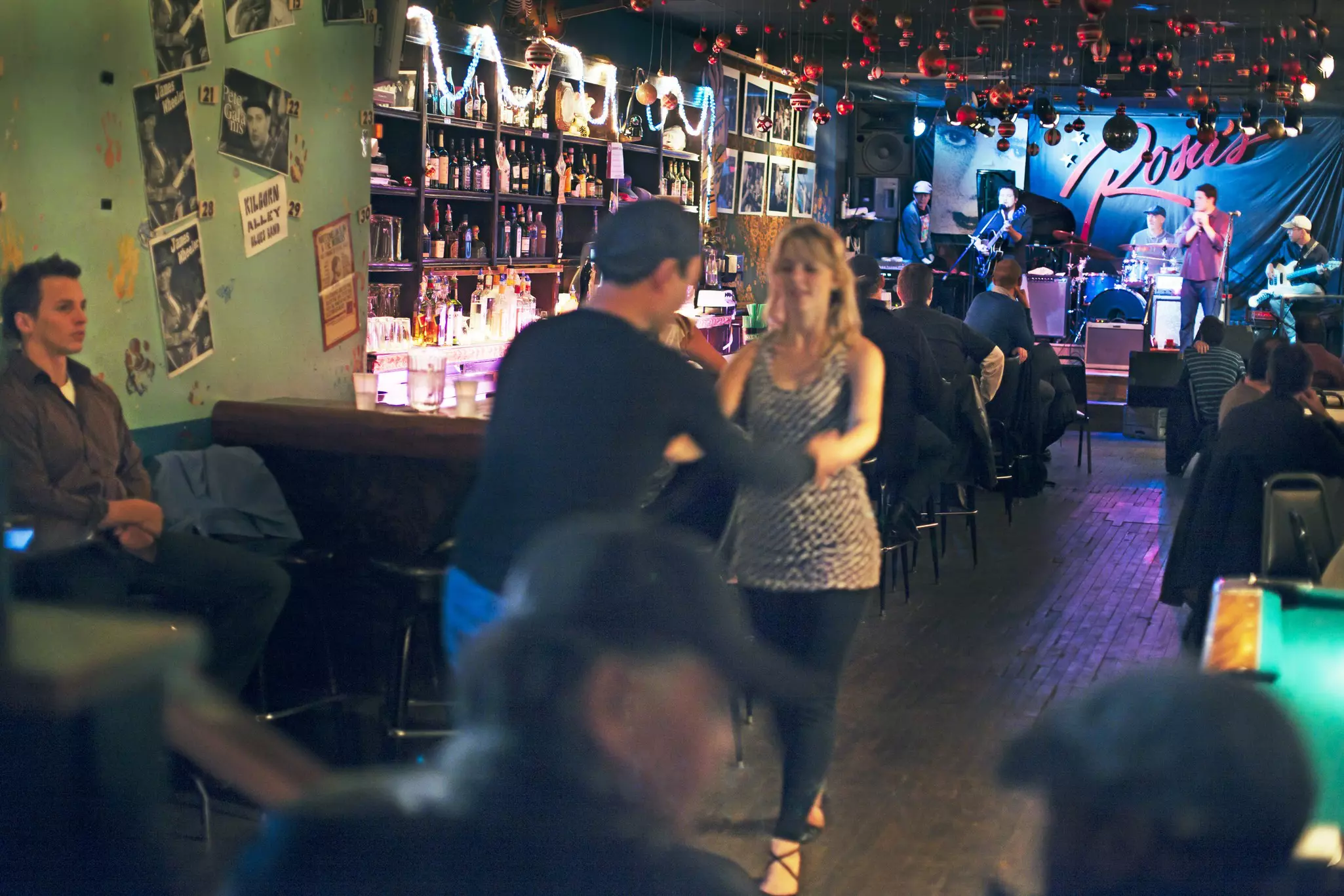 People dancing at Rosa's Lounge.