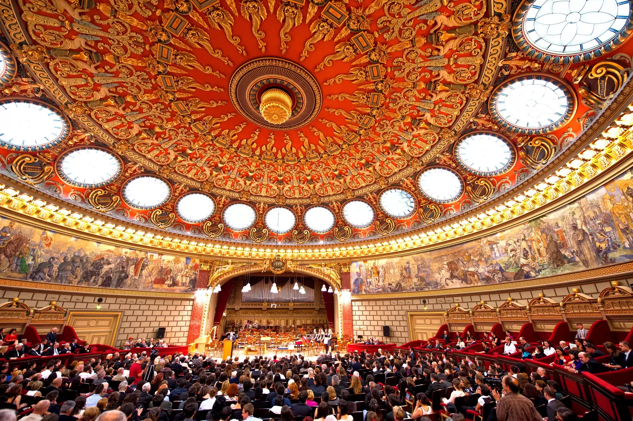 The Romanian Athenaeum in Bucharest opened in 1888 as a concert hall. PhotoStock10/Shutterstock