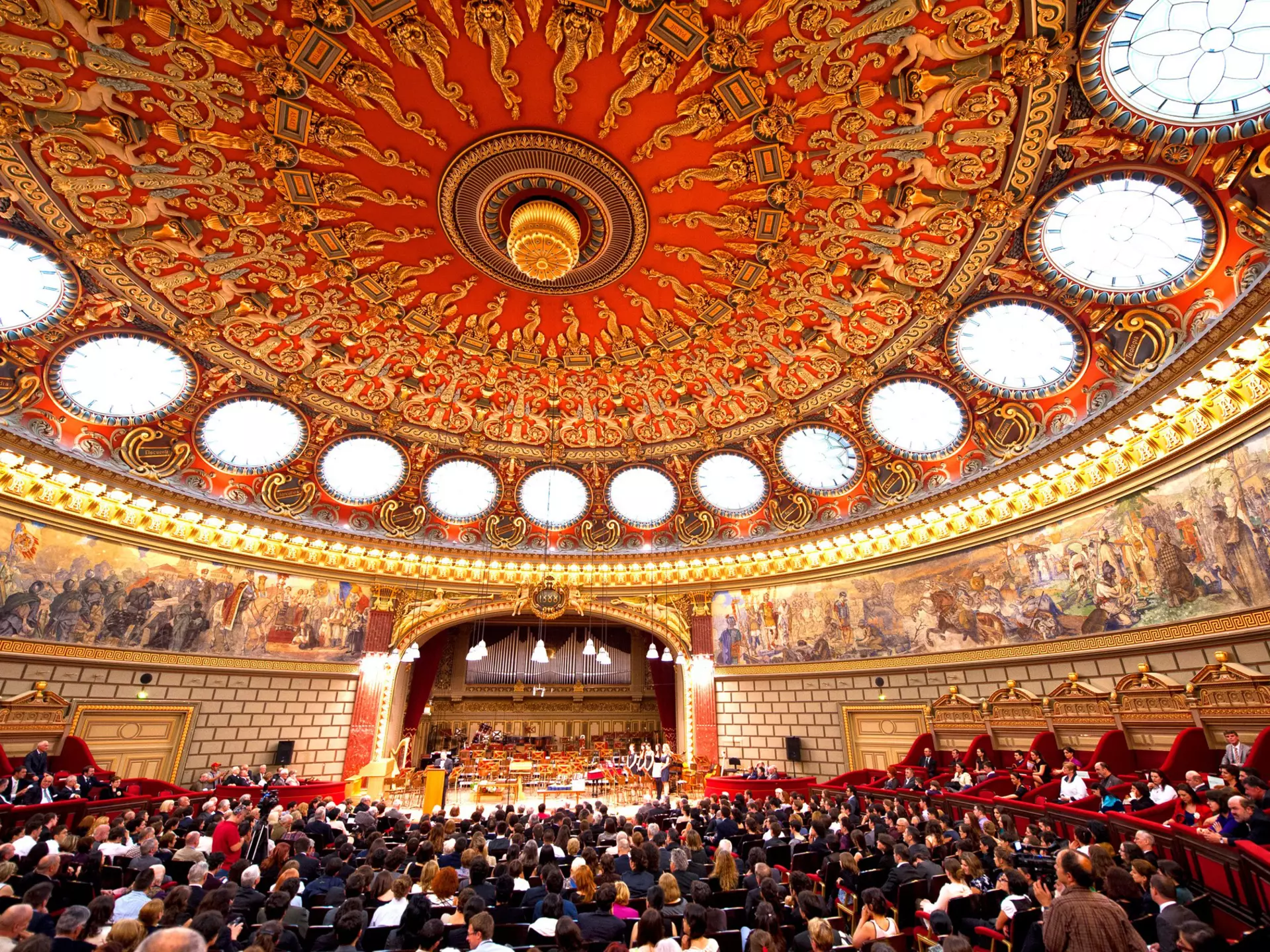 The Romanian Athenaeum in Bucharest opened in 1888 as a concert hall. PhotoStock10/Shutterstock