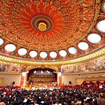 The Romanian Athenaeum in Bucharest opened in 1888 as a concert hall. PhotoStock10/Shutterstock