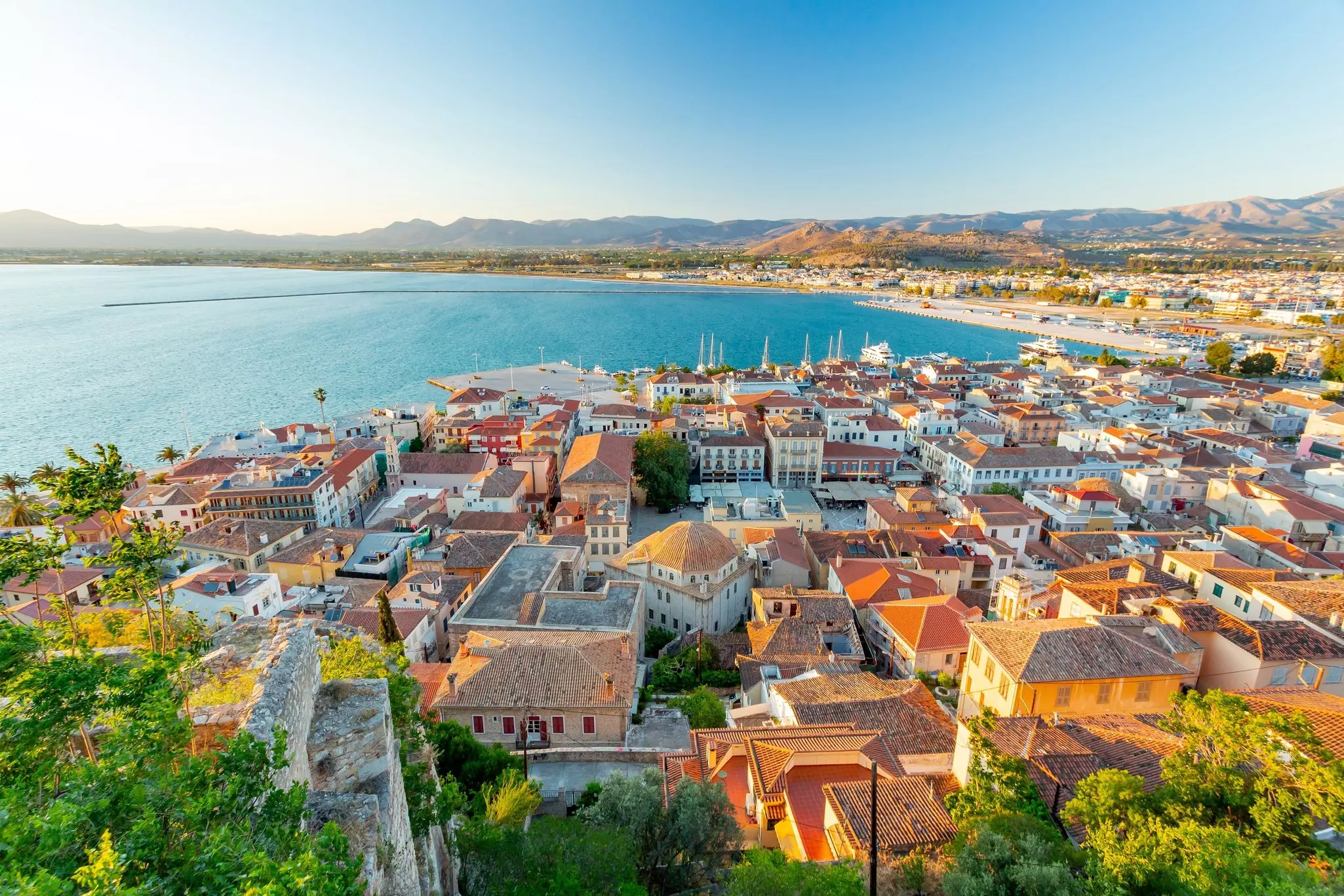 Nafplio, Greece. View over the city from Palamidi Fortress, License Type: media, Download Time: 2025-05-09T16:07:58.000Z, User: jewolfe_redventures, Editorial: false, purchase_order: 65020 - Marketing or Sales - this includes sponsored articles, job: Elsewhere, client: WIP, other: Jessica Wolfe