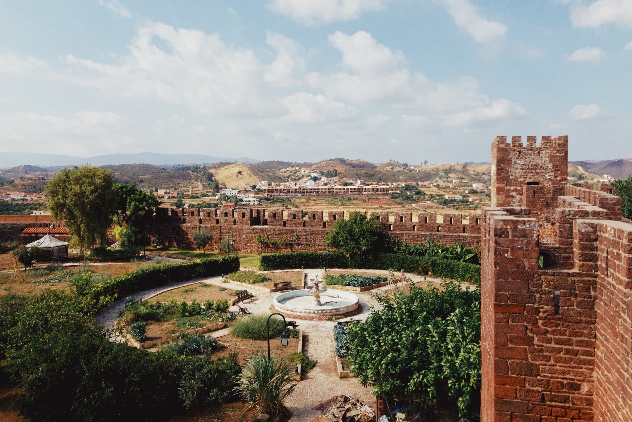 View of the Castelo de Silves in Portugal.