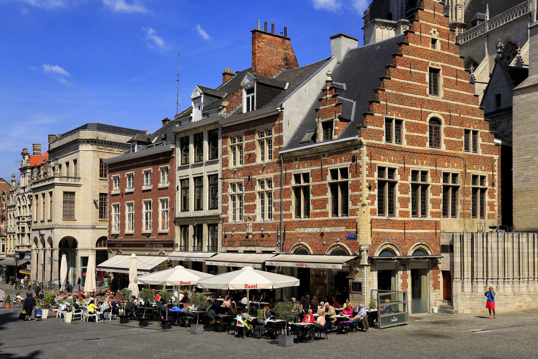 The Grote Markt of Leuven, Belgium