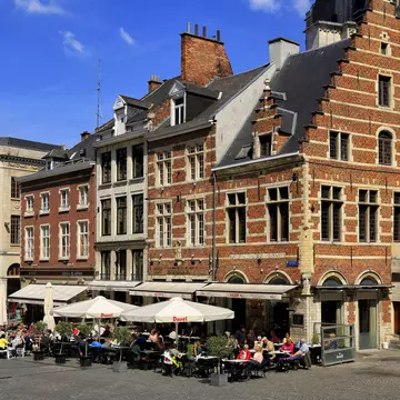 The Grote Markt of Leuven, Belgium