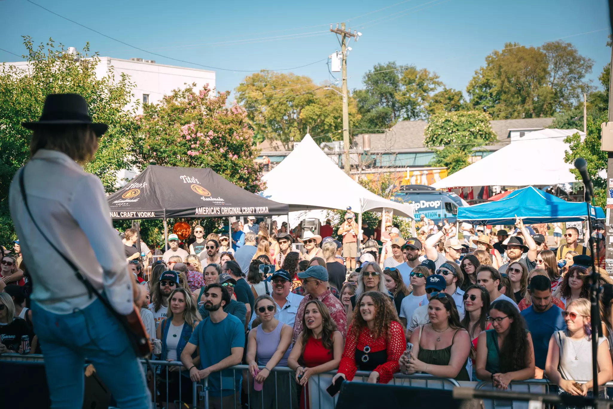 A live concert at Nashville's Tomato Art Fest