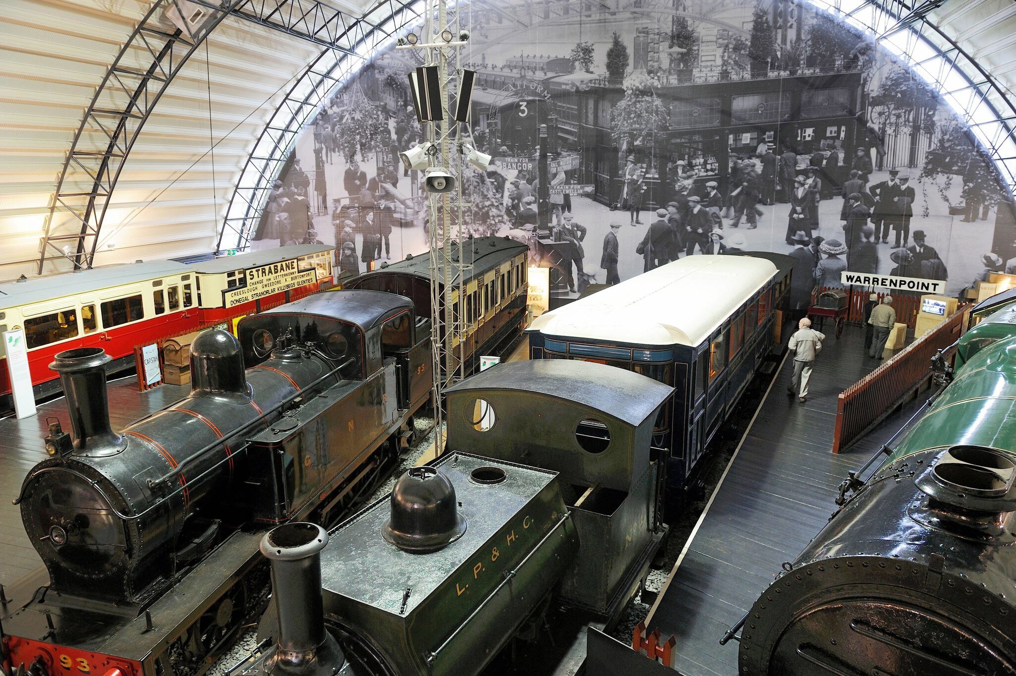Interior of Ulster Folk and Transport Museum  in Northern Ireland, Cultra near Belfast.