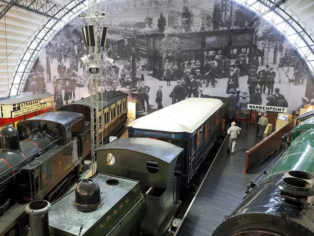 Interior of Ulster Folk and Transport Museum  in Northern Ireland, Cultra near Belfast.