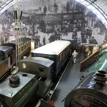 Interior of Ulster Folk and Transport Museum  in Northern Ireland, Cultra near Belfast.
