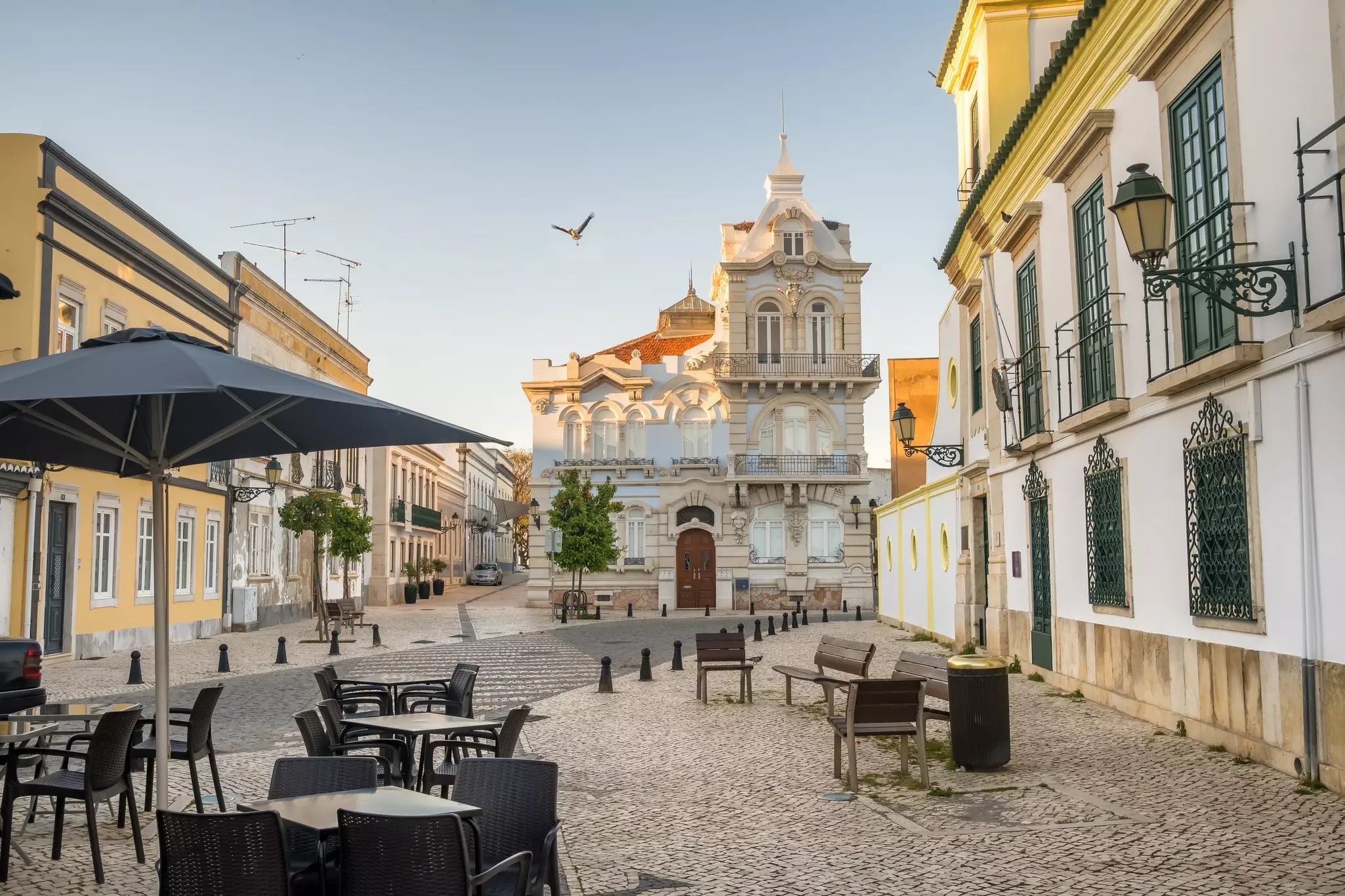 Belmarço Palace in Faro's Cidade Velha (Old Town). Mazur Travel/Shutterstock