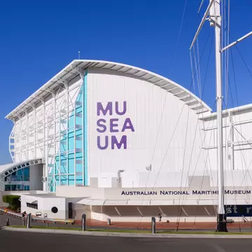 The Australian National Maritime Museum, a federally-operated maritime museum located in Darling Harbour. Sydney, Australia.