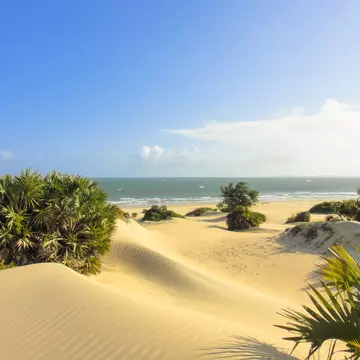 Shela beach in Lamu, Kenya.