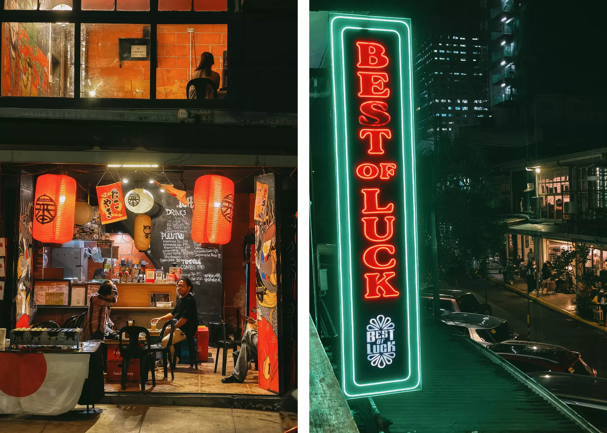 Tecno Partnerships V1
Left, a meal at a Japanese-style Izakaya in Cubao Expo. Right, Best of Luck Hong Kong restaurant in Cubao Expo, Manila. 
Jilson Tiu for Lonely Planet (2)