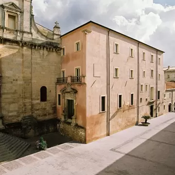 **RIGHTS MANAGED**
Exterior of Pinacoteca Nazionale di of Pinacoteca Nazionale di Sassari (National Picture Gallery of Sassari) in Sardinia, Italy. Uploaded for app use only.