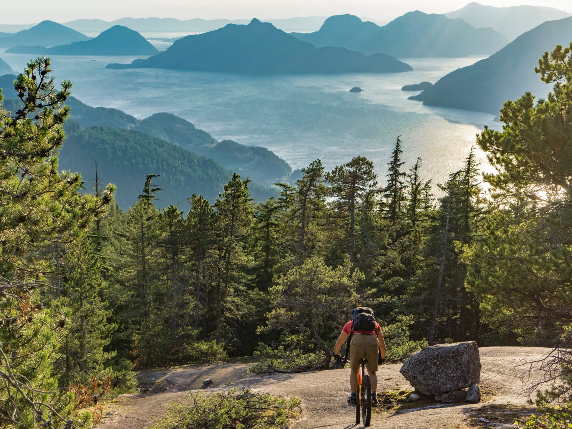 The natural wonders of Vancouver are a playground for mountain bikers. Michael Fox / EyeEm / Getty Images