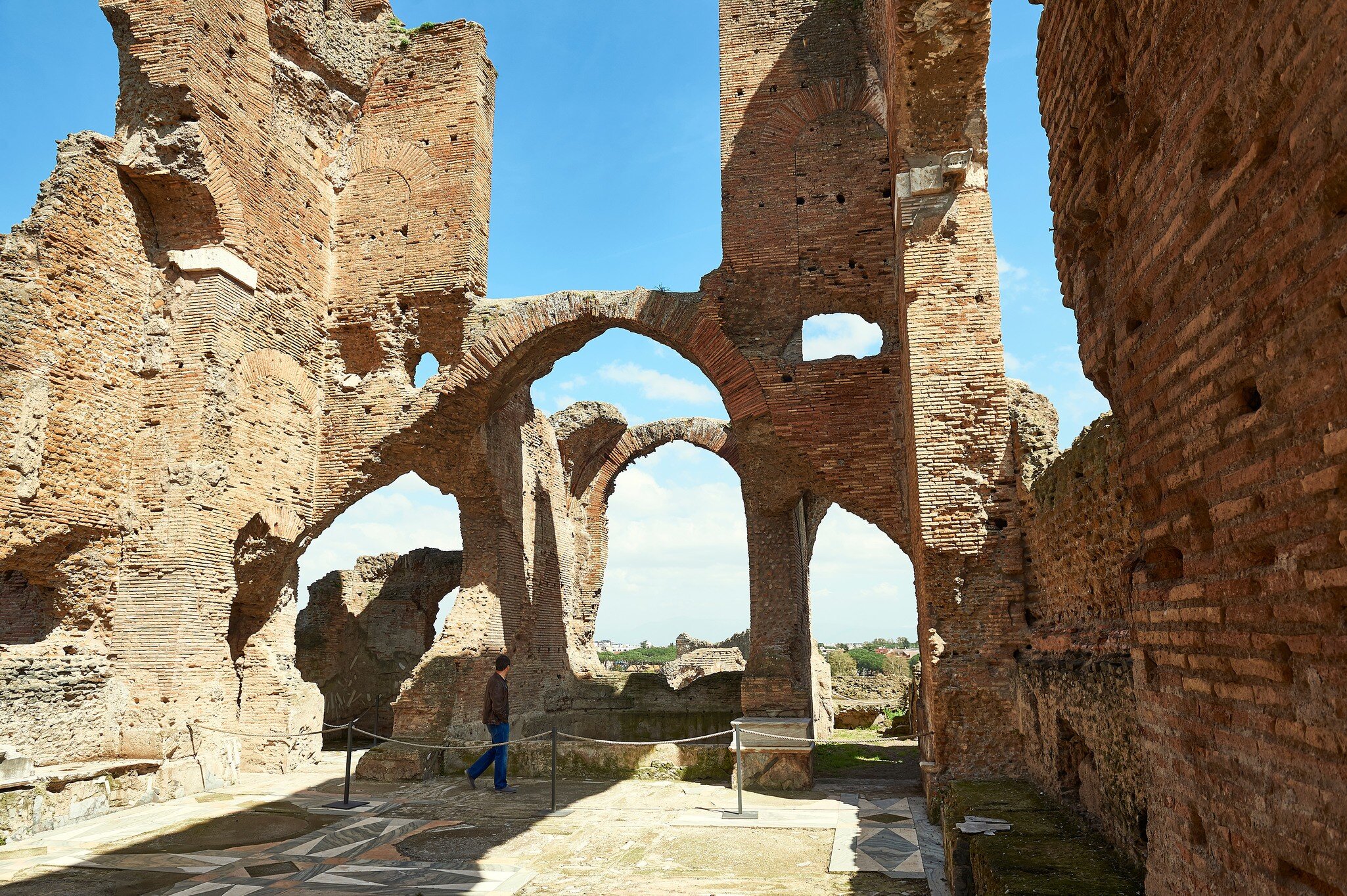 Ruins of Villa dei Quintili on the Appian Way in Rome.
