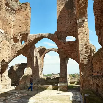Ruins of Villa dei Quintili on the Appian Way in Rome.