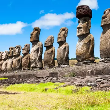 Moais of Ahu Tongariki, Easter Island.