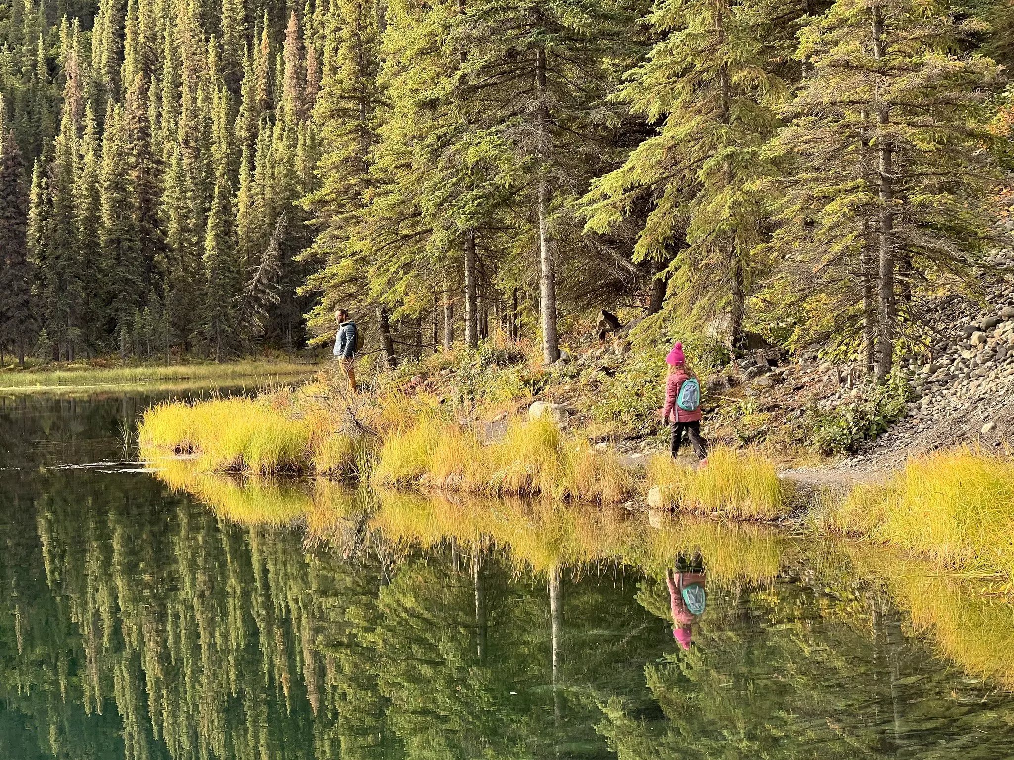 Stockings hiking in Alaska