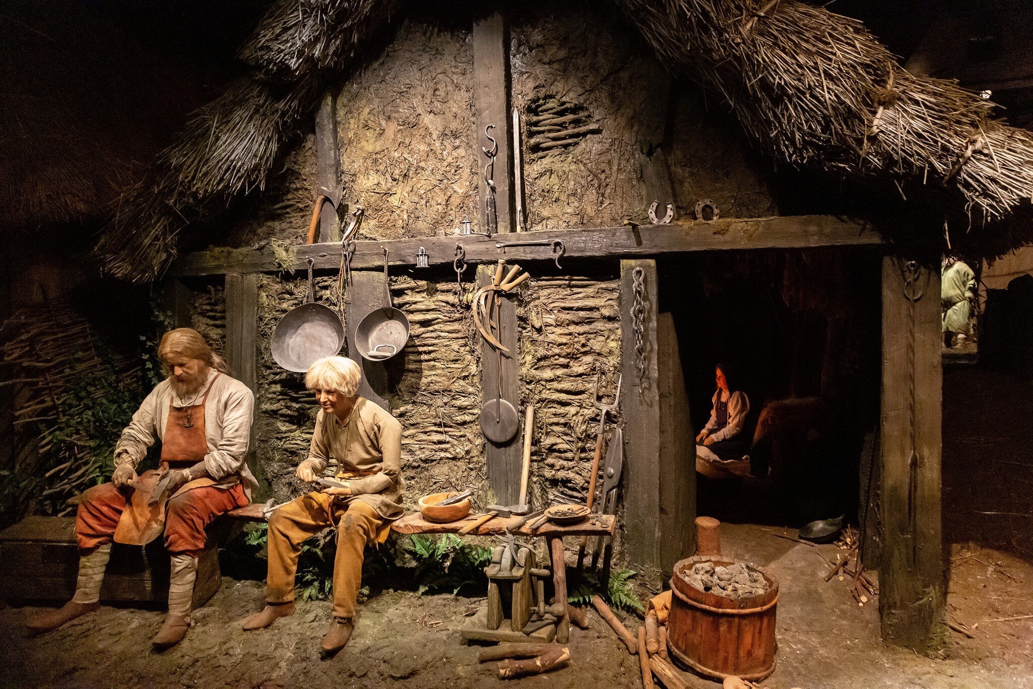 YORK, UK - SEPTEMBER 19, 2025: Exhibition interior in Jorvik Viking Centre showing Viking daily life with mannequins and household tools in York, England, United Kingdom, License Type: media, Download Time: 2026-04-23T20:07:18.000Z, User: LP_ZRay, Editorial: true, purchase_order: 65050 - Digital Destinations and Articles, job: Lonely Planet, client: App Content, other: Zayira Ray