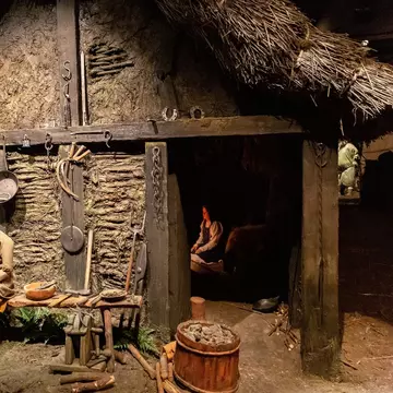 YORK, UK - SEPTEMBER 19, 2025: Exhibition interior in Jorvik Viking Centre showing Viking daily life with mannequins and household tools in York, England, United Kingdom, License Type: media, Download Time: 2026-04-23T20:07:18.000Z, User: LP_ZRay, Editorial: true, purchase_order: 65050 - Digital Destinations and Articles, job: Lonely Planet, client: App Content, other: Zayira Ray