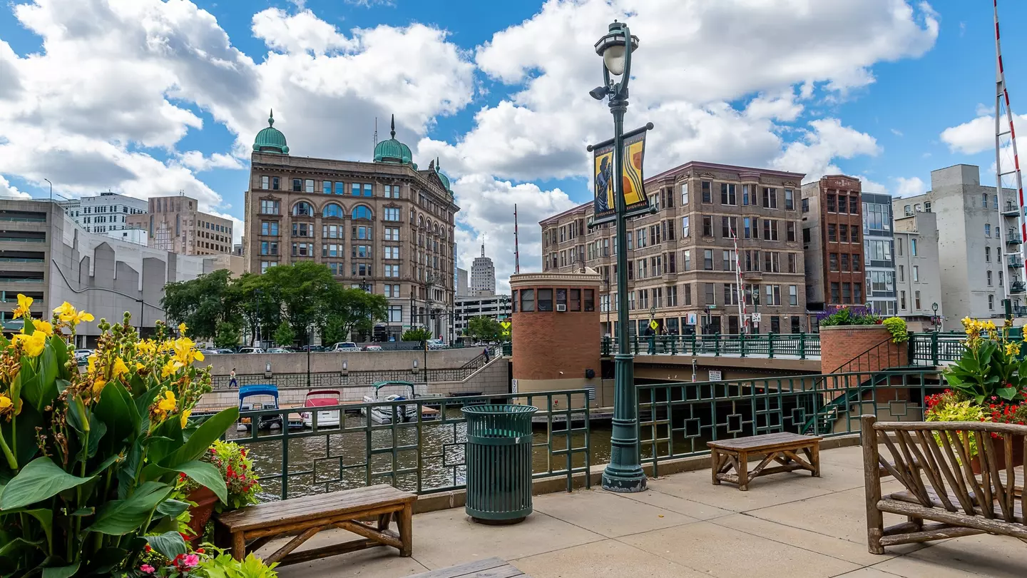 The Riverwalk in Milwaukee, Wisconsin