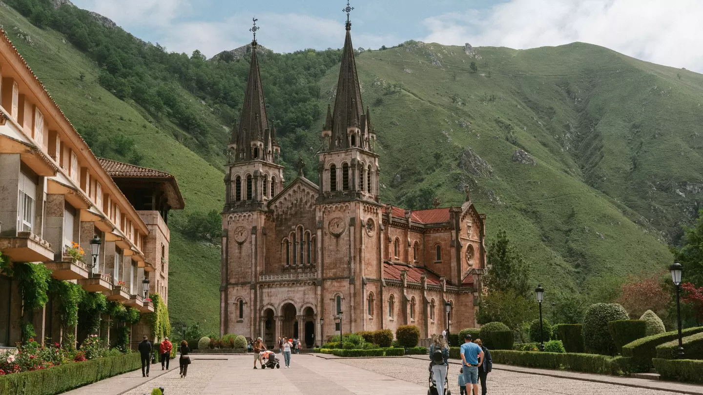 The Basílica de Santa María la Real de Covadonga is just one highlight of the Monasteries route.