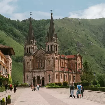The Basílica de Santa María la Real de Covadonga is just one highlight of the Monasteries route.