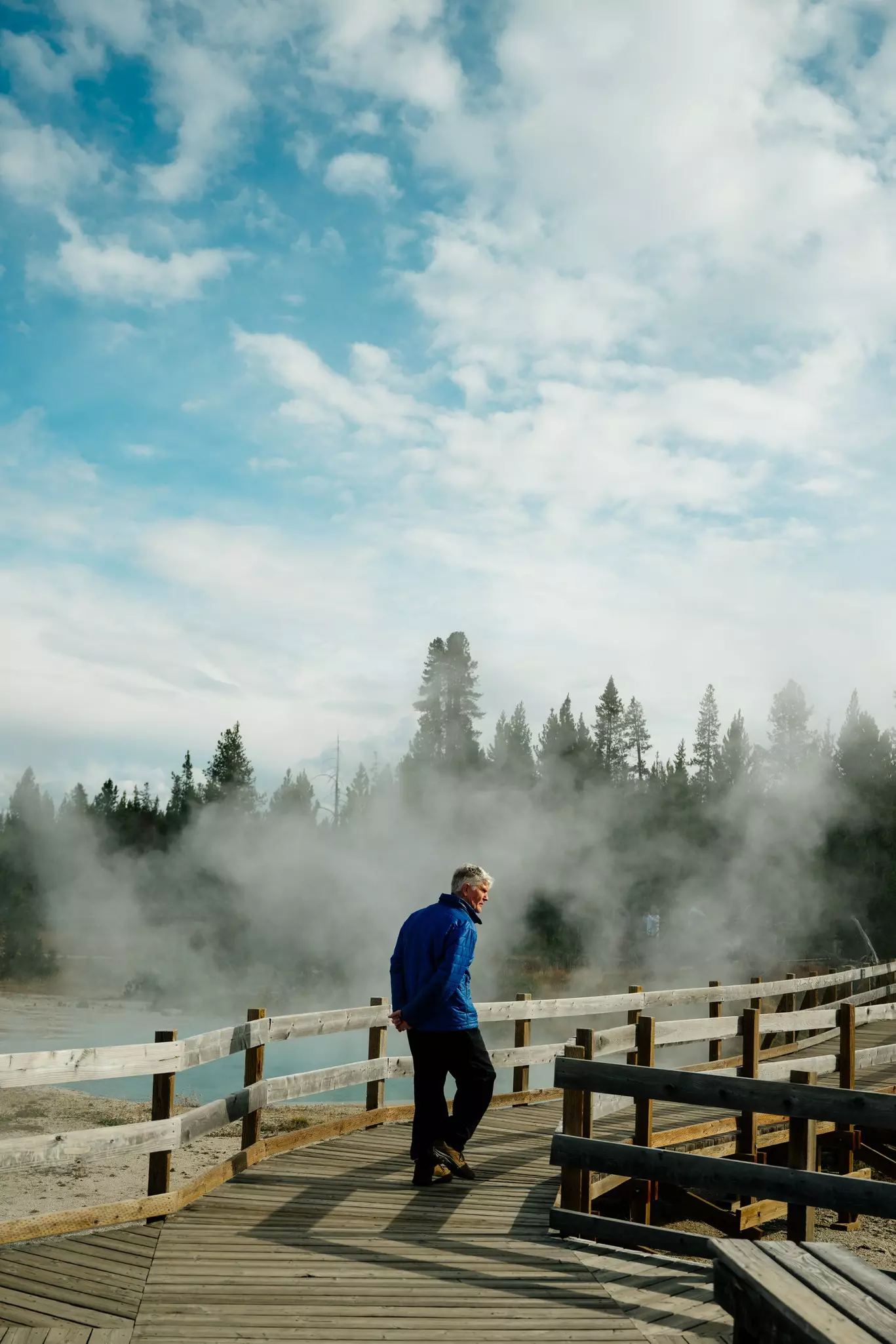 West Thumb Geyser Basin in Yellowstone National Park, Wyoming.