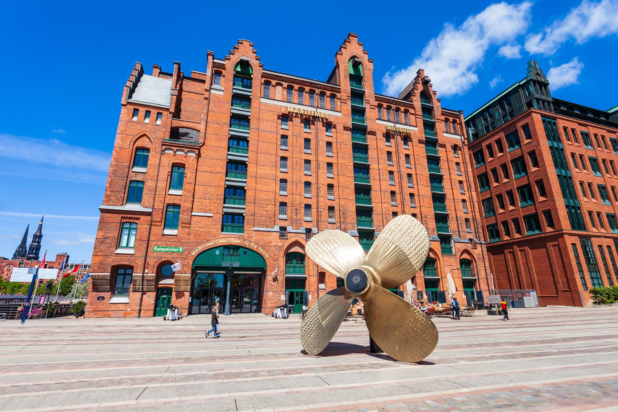 The International Maritimes Museum anchors the Hafencity quarter of Hamburg, Germany.