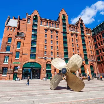 The International Maritimes Museum anchors the Hafencity quarter of Hamburg, Germany.