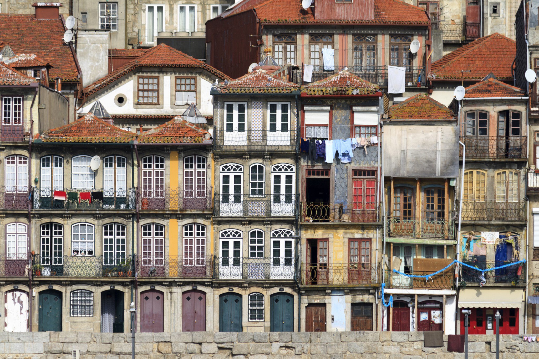 Houses of the historic city center of Porto