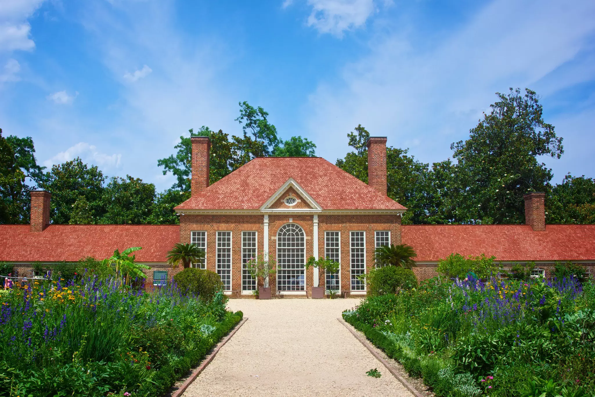 Gardens on the grounds of Mount Vernon