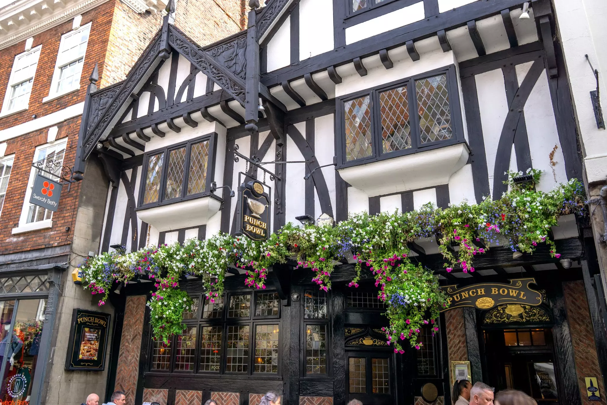 The Punch Bowl pub on Stonegate, York, England.