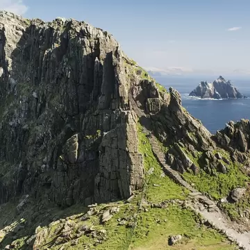 View of Little Skellig from Skellig Michael