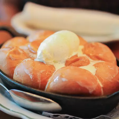 Maison Pickle's honey butter rolls.