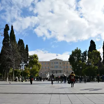 Plateia Syntagmatos in the Syntagma district of Athens