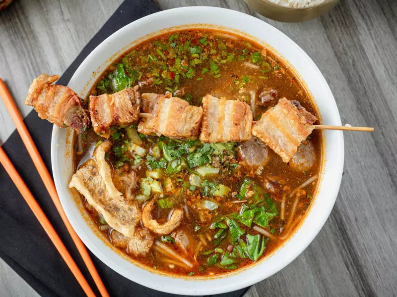 Boat noodles at Sao Lao Thai Café