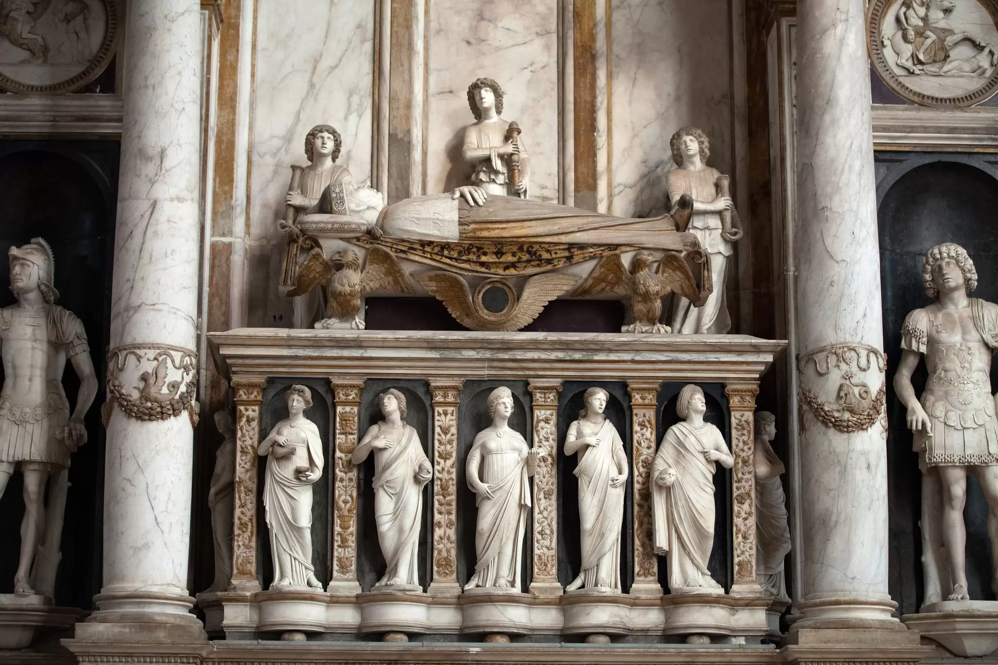 The tomb of Doge Andrea Vendramin in San Zanipolo in Venice, Italy.