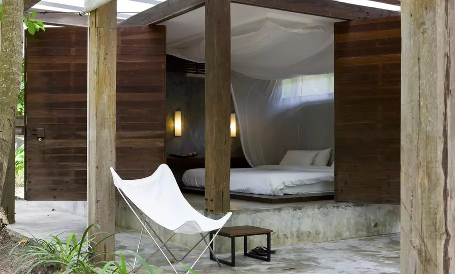 Luxurious bungalow at Costa Lanta resort near Hat Khlong Dao beach.