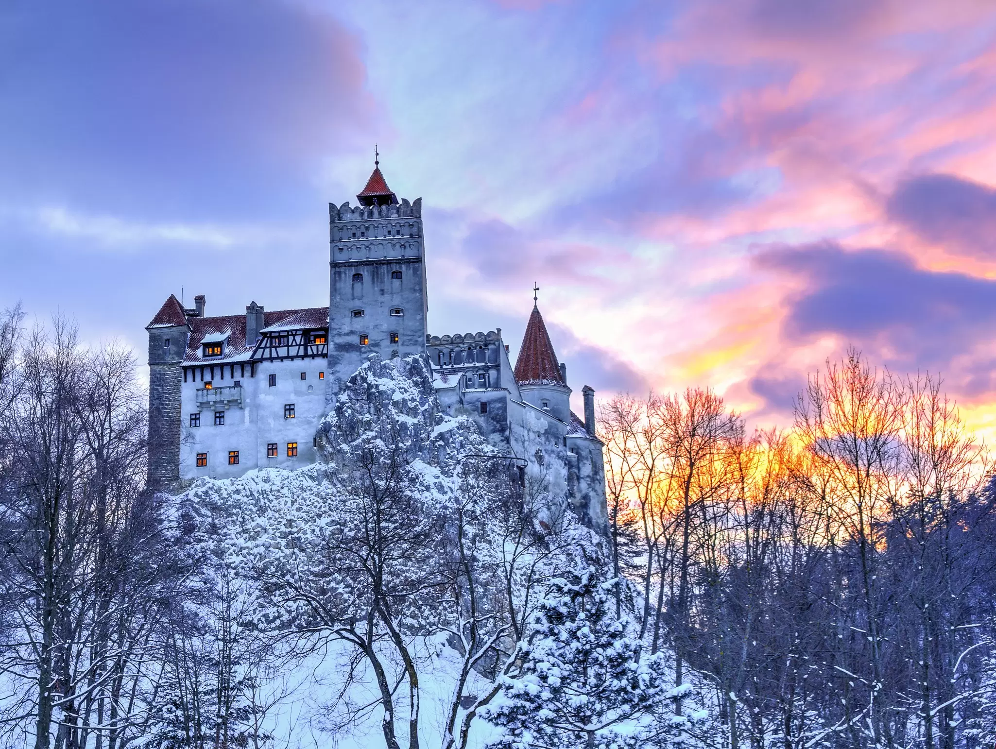 Bran Castle, of Dracula fame, in Transylvania. Cristian M Balate/Shutterstock