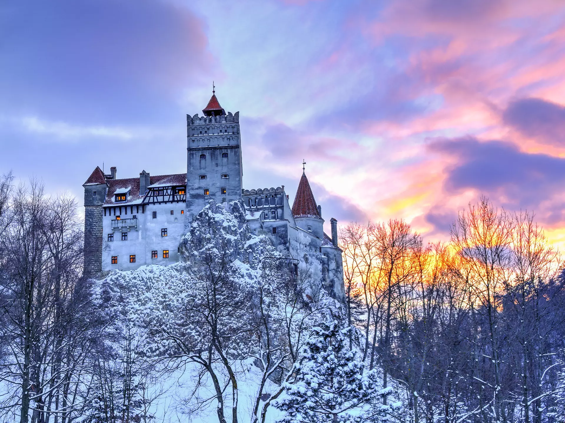 Bran Castle, of Dracula fame, in Transylvania. Cristian M Balate/Shutterstock