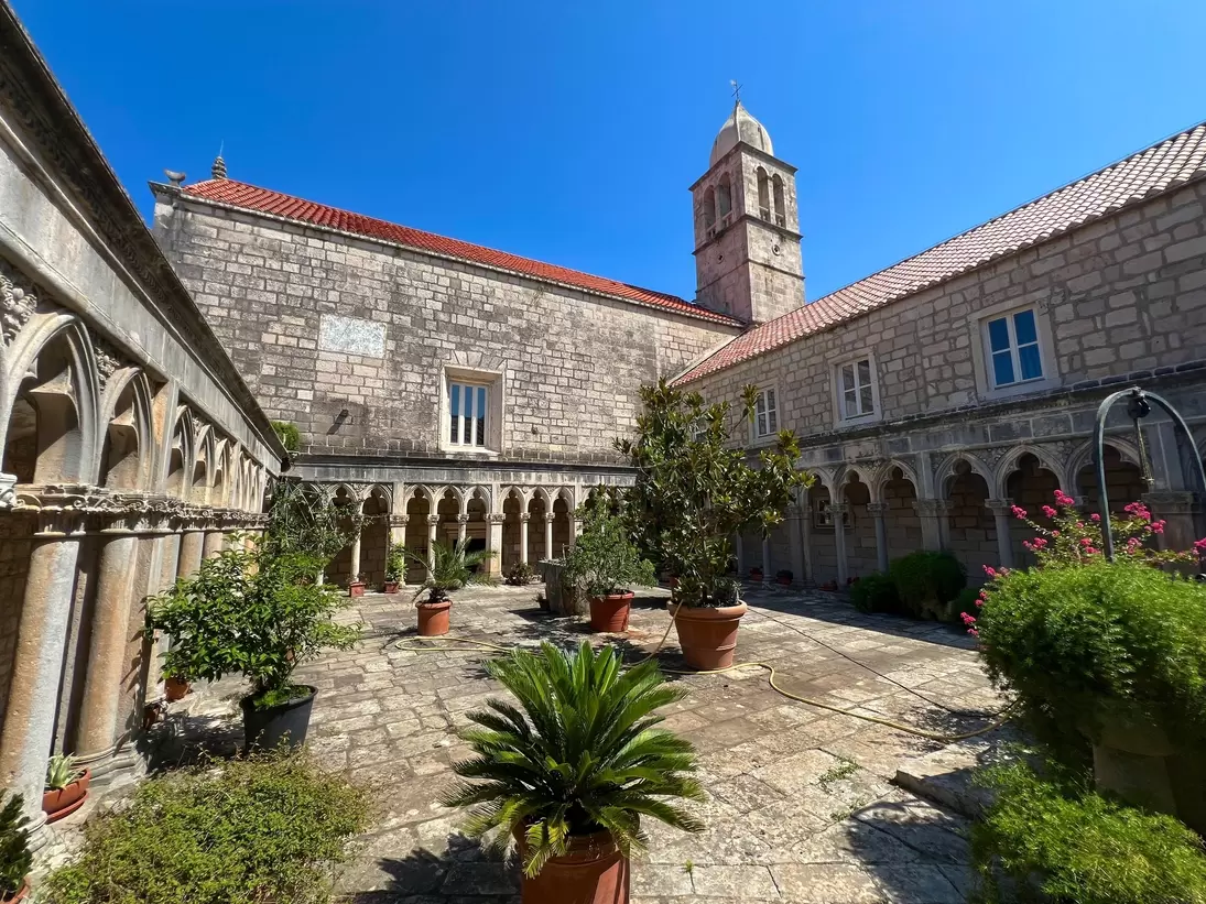Courtyard of the Franciscan Monastery on the island of Badija, Croatia, License Type: media, Download Time: 2026-02-23T21:44:42.000Z, User: LP_YKhanna, Editorial: false, purchase_order: 65050 - Digital Destinations and Articles, job: LP, client: App Content, other: Yuvraj Khanna