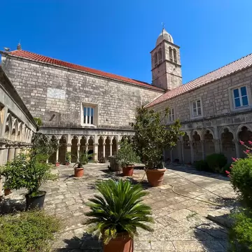 Courtyard of the Franciscan Monastery on the island of Badija, Croatia, License Type: media, Download Time: 2026-02-23T21:44:42.000Z, User: LP_YKhanna, Editorial: false, purchase_order: 65050 - Digital Destinations and Articles, job: LP, client: App Content, other: Yuvraj Khanna
