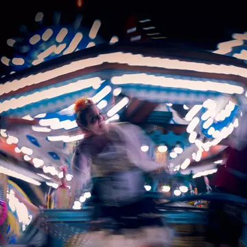 Glastonbury, UK - November 16th, 2024: Glastonbury Carnival Float Blurry Fairground Whirl, License Type: media, Download Time: 2025-05-20T19:56:03.000Z, User: lonelyplanetmedia, Editorial: true, purchase_order: 65050 - Digital Destinations and Articles, job: Global Publishing WIP, client: Global Publishing WIP, other: Pia Peterson Haggarty