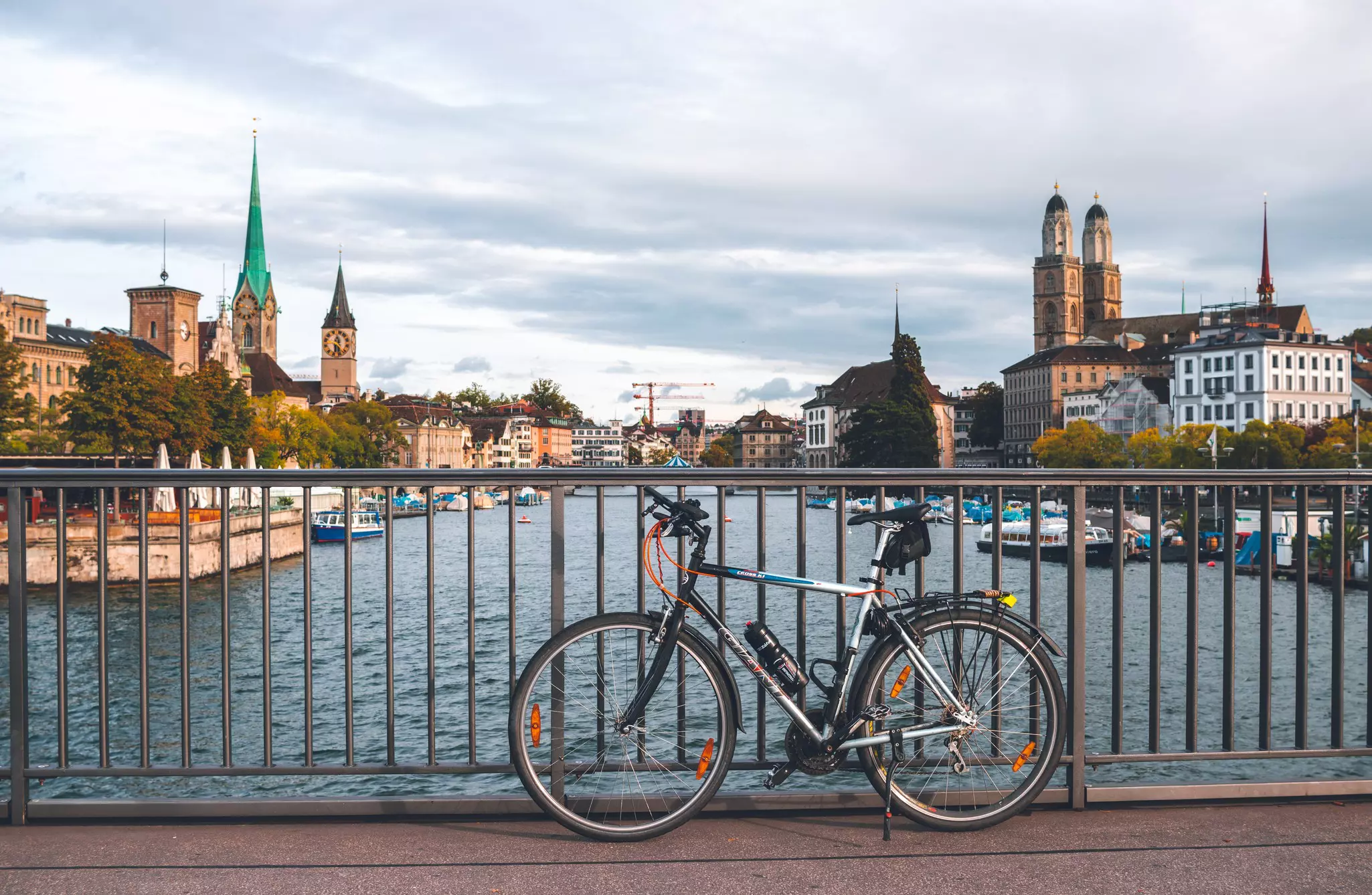 The Zürich skyline in September. uslatar/Shutterstock