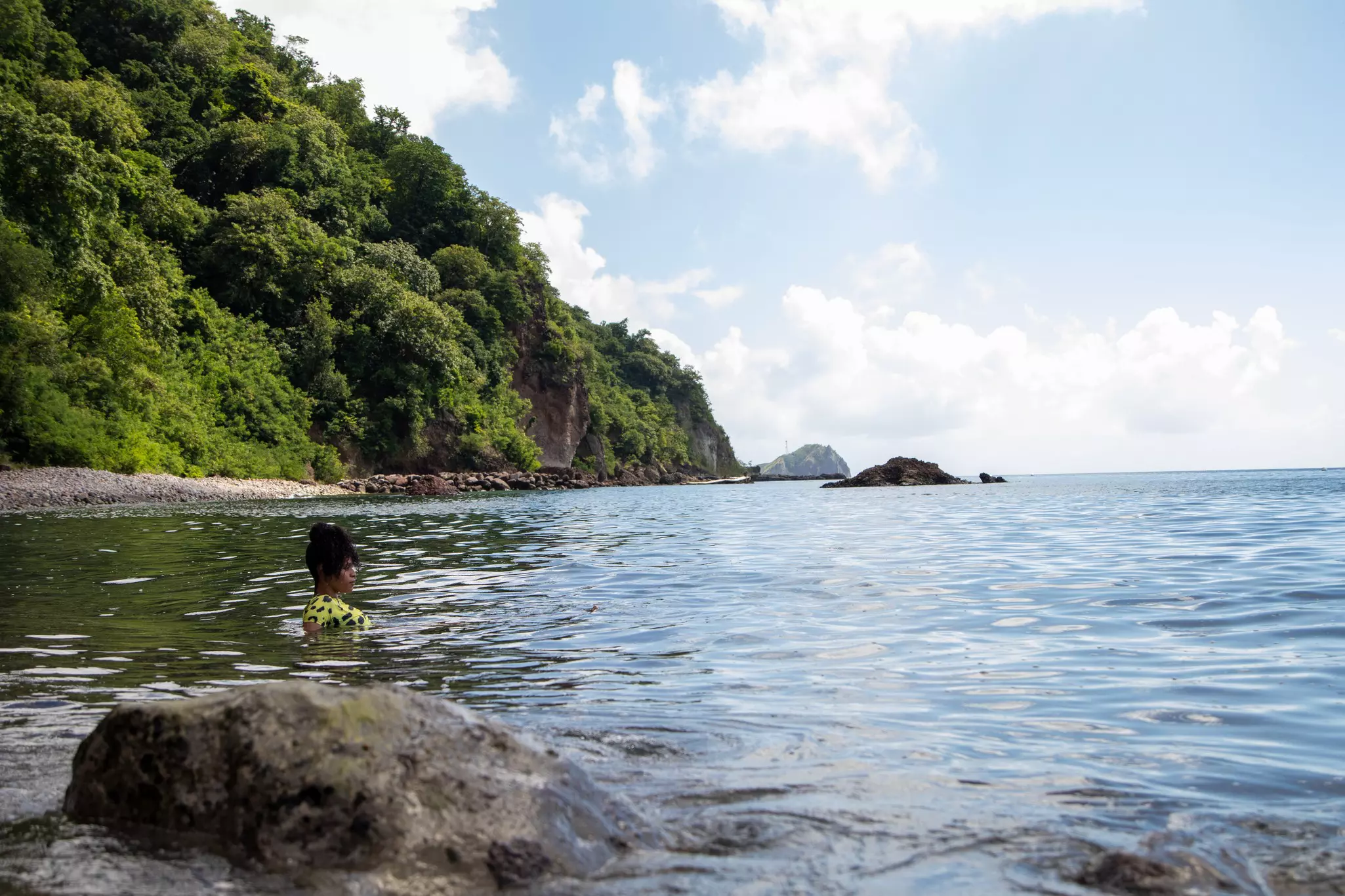 Cairns that help to mark the route on The High Road