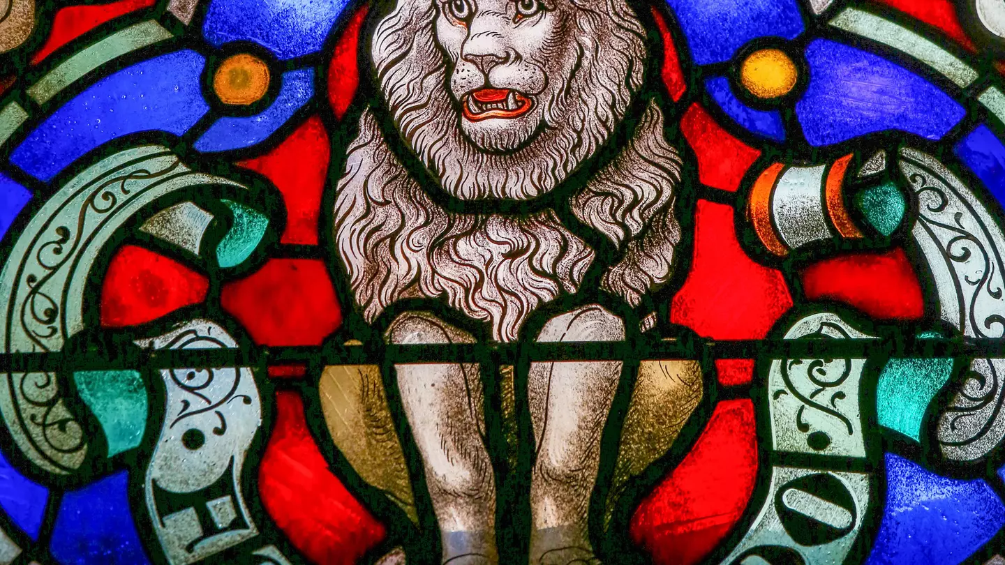 The stained glass of the cathedral