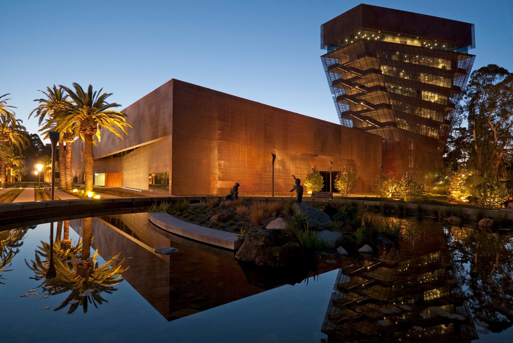 The new De Young Museum in Golden Gate Park.