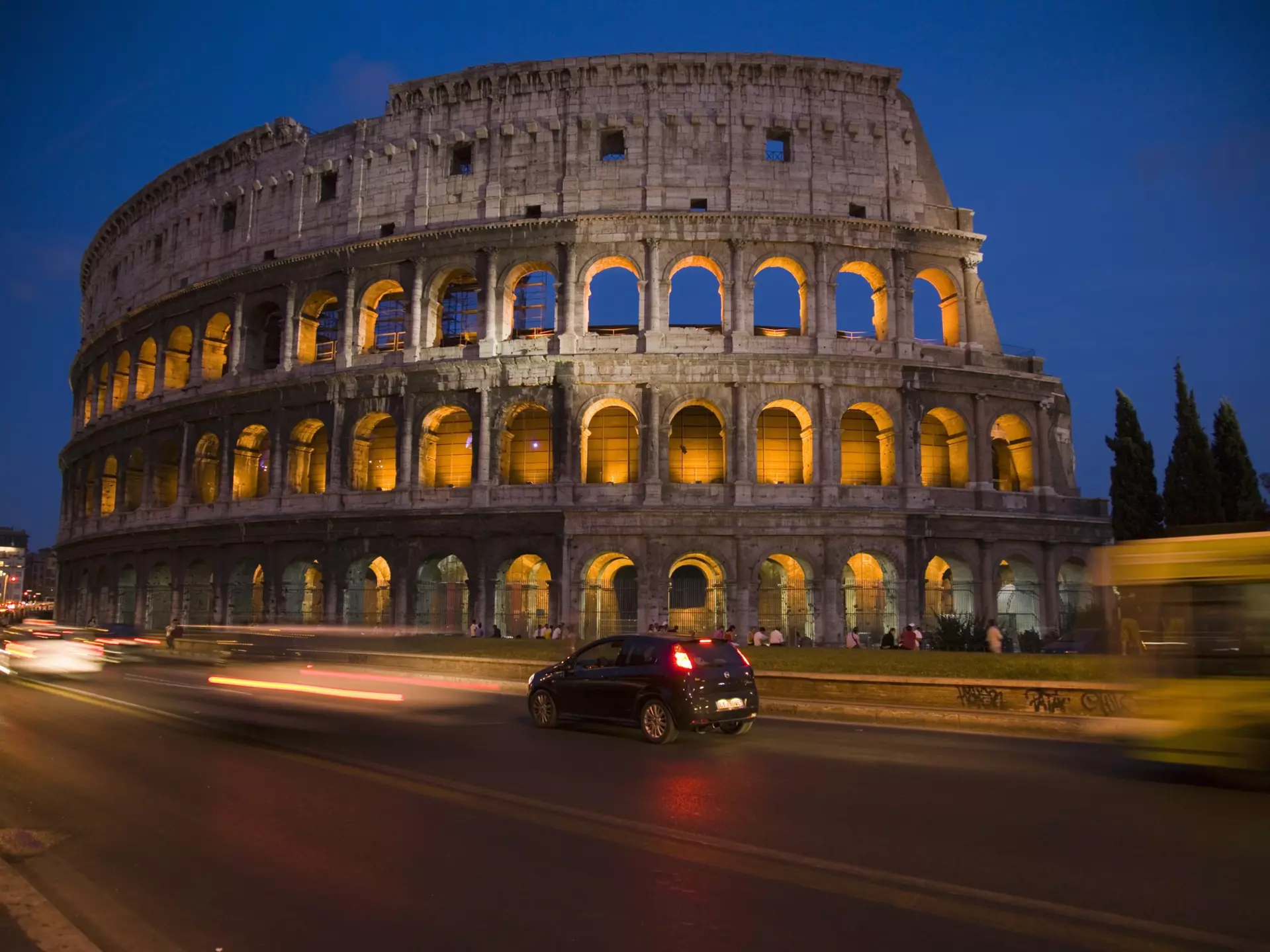 Motion City History Architecture Transportation Travel Destinations Horizontal Blurred Motion Outdoors Old Ruin Roman Italy Car City Street Street Ancient Famous Place International Landmark Italian Culture Rome - Italy Coliseum Night Illuminated Traffic Color Image No People Building Exterior Photography Capital Cities
The Colosseum at night, Rome, Italy