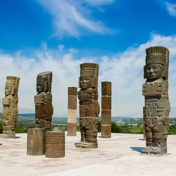 Toltec sculptures
Ancient statues of dead civilization